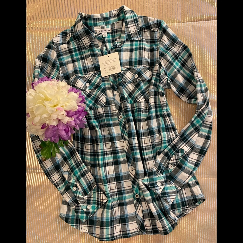 Croft & Barrow Plaid Button Shirt